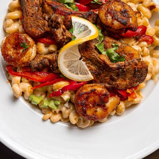 Rasta Pasta Chicken & Shrimp