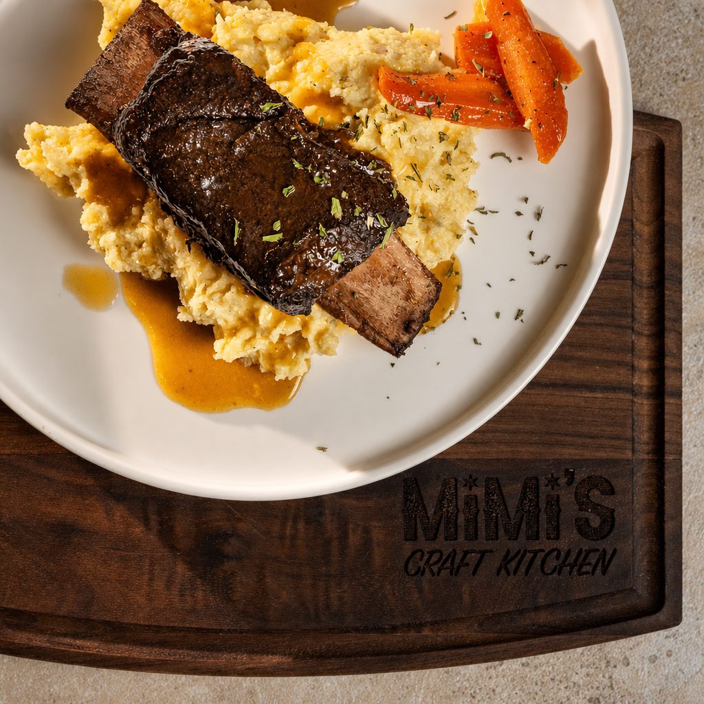 Braised Beef Short Rib w/ side.