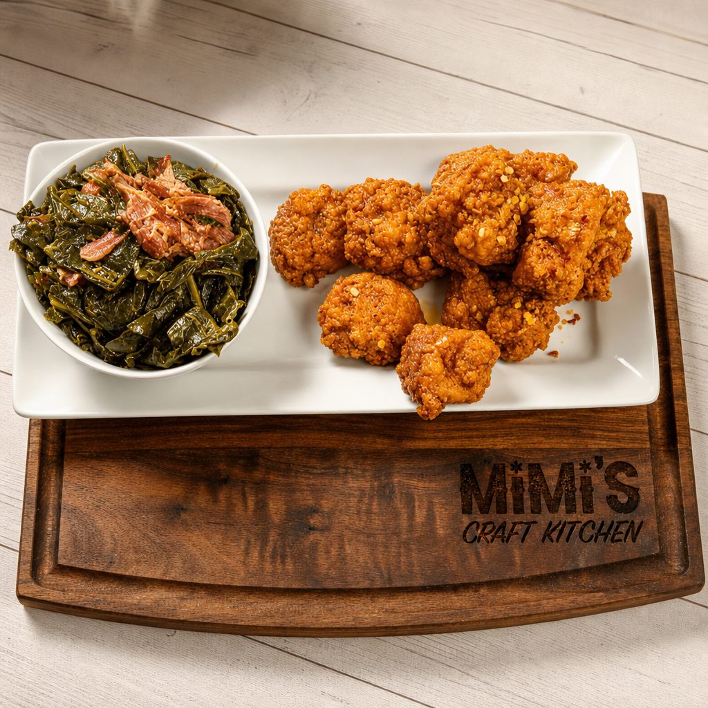 Salmon Bites w/ side.