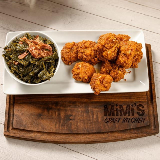 Salmon Bites w/ side.