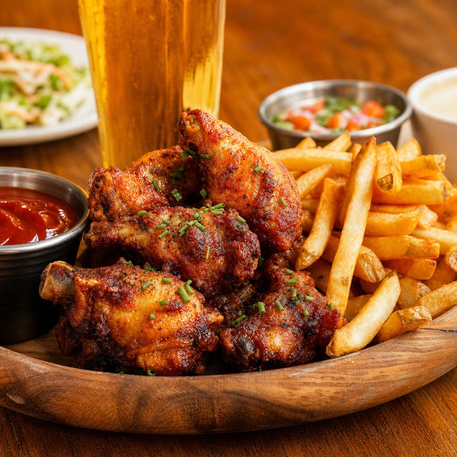 8 Piece Wing Lunch.