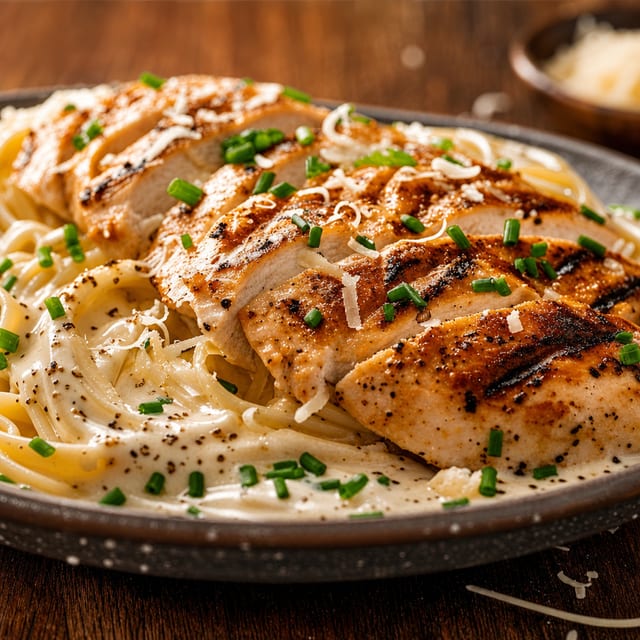 Chicken Alfredo.