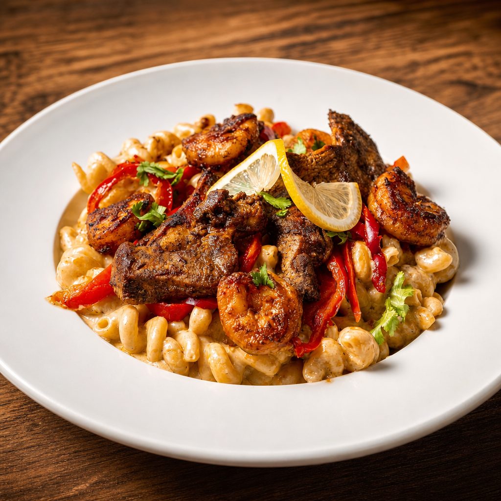 Rasta Pasta Shrimp.